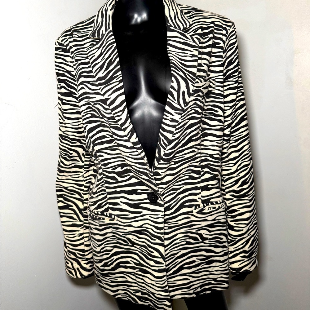 Zebra Print Women's Blazer